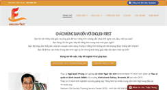Desktop Screenshot of englishfirst.edu.vn